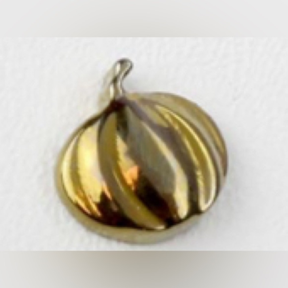 🎃🍂🌾🌽Antique Gold Harvest Pumpkin Threadless End